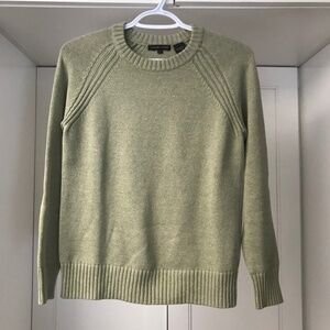 Jeanne Pierre 💯 % Cotton Knit Women’s Sweater US S Celery Green